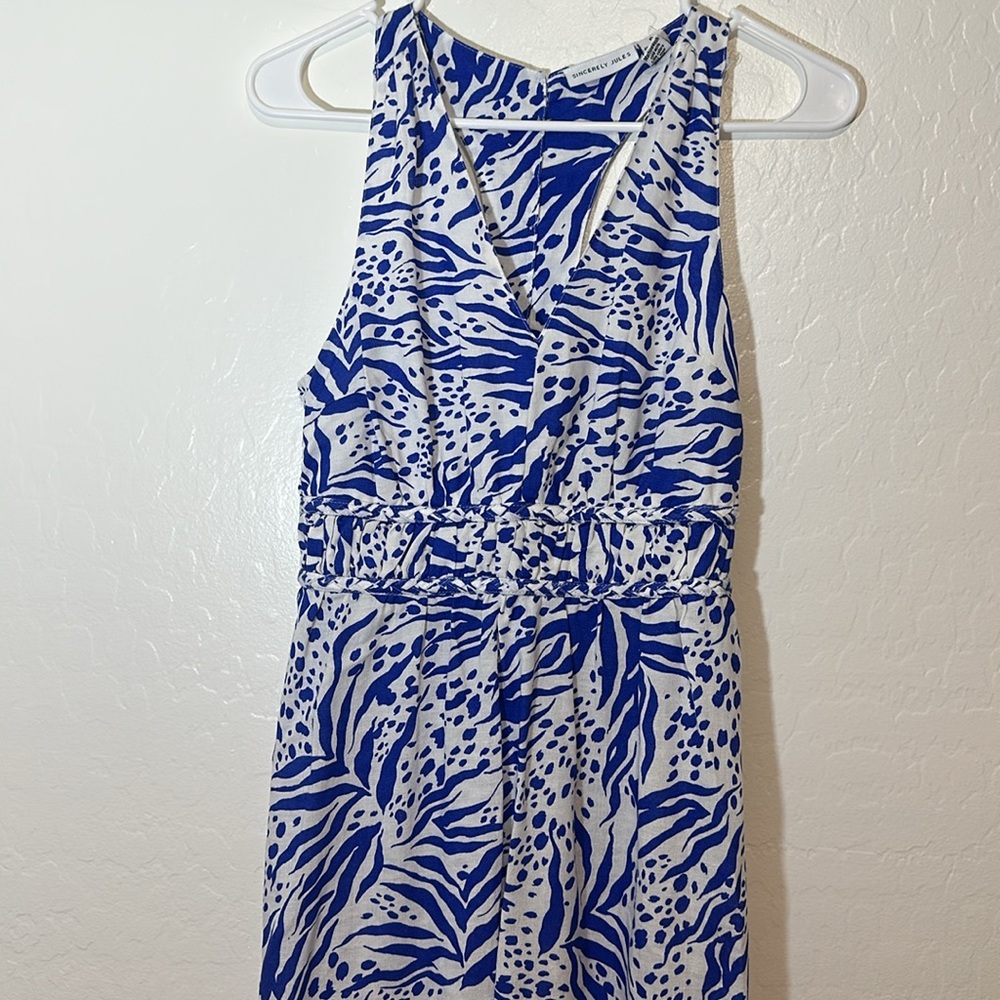 Sincerely Jules Blue and white Sundress Maxi - Picture 3 of 11